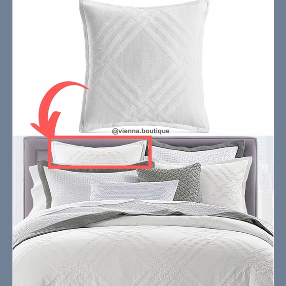 NIB Hotel Collection Locked Geo (1) Euro Sham - Picture 12 of 12